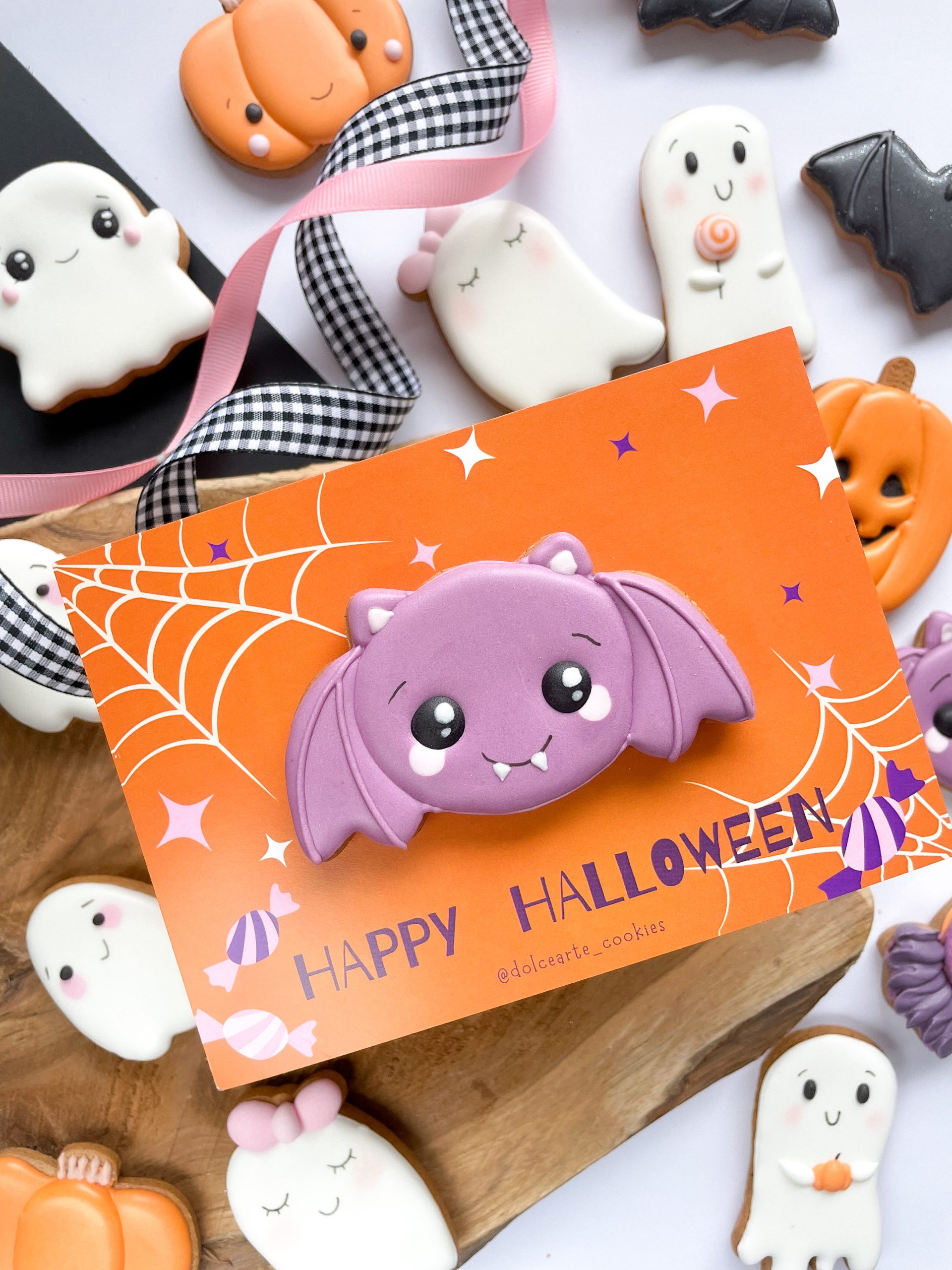 Nietoperek - ozdobna kartka