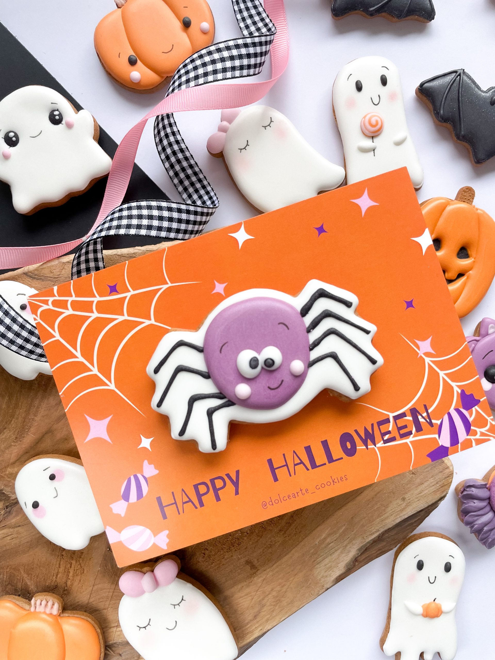 Pajączek - kolorowa kartka