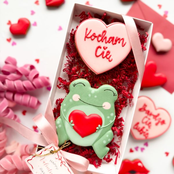 Żabka z sercem "Kocham Cię" - zestaw