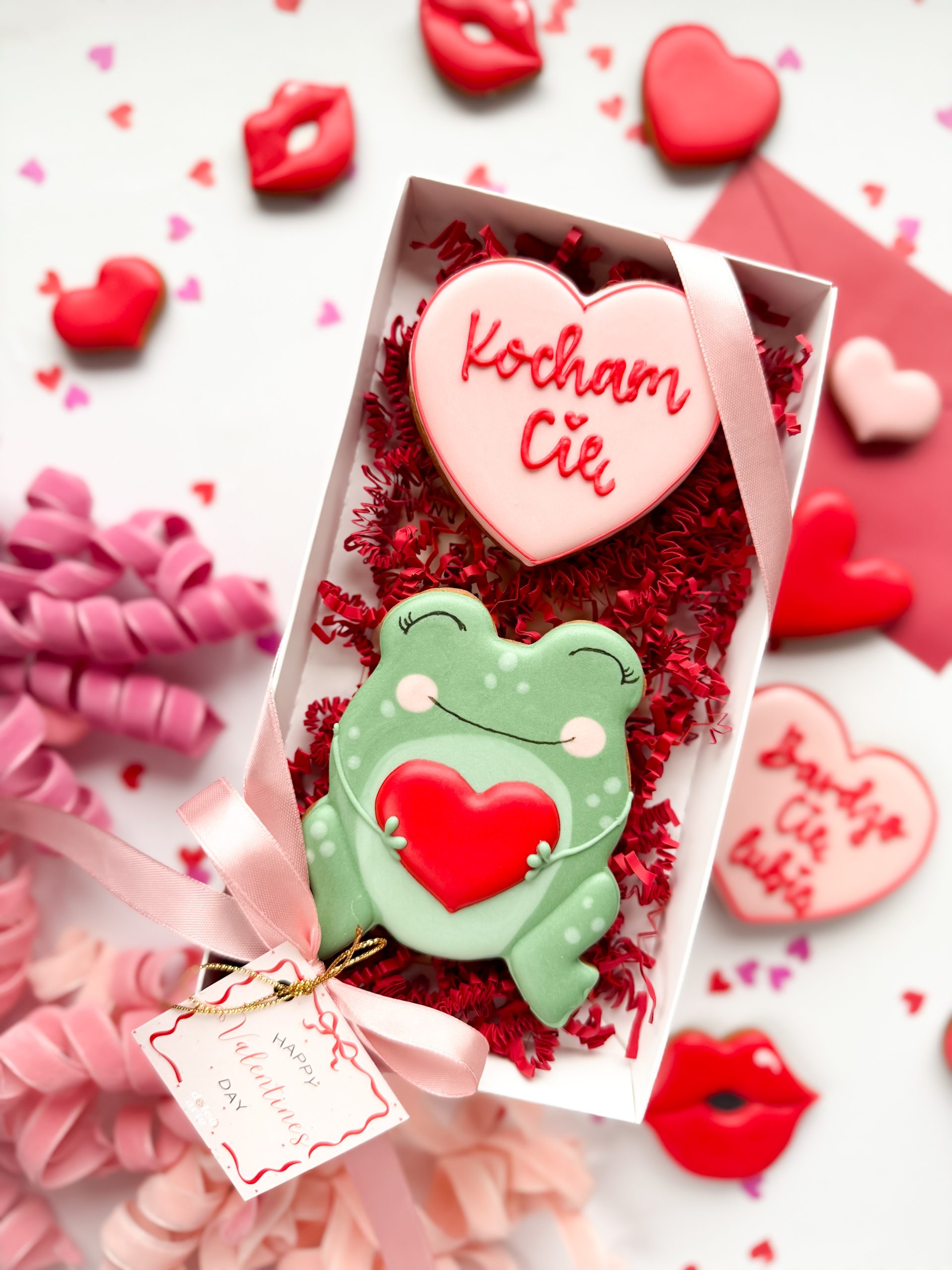Żabka z sercem "Kocham Cię" - zestaw