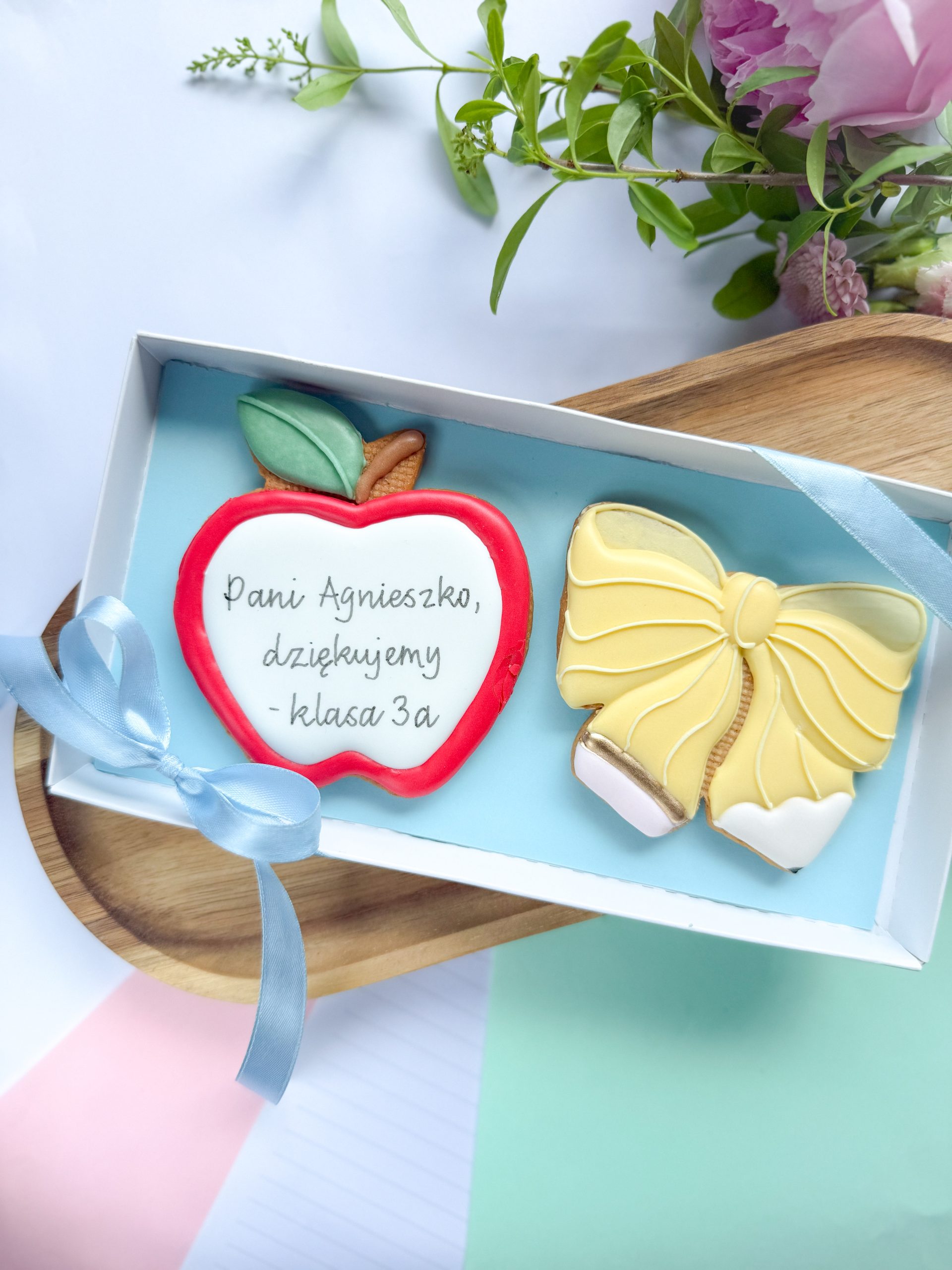 Jabłko z kokardą - zestaw