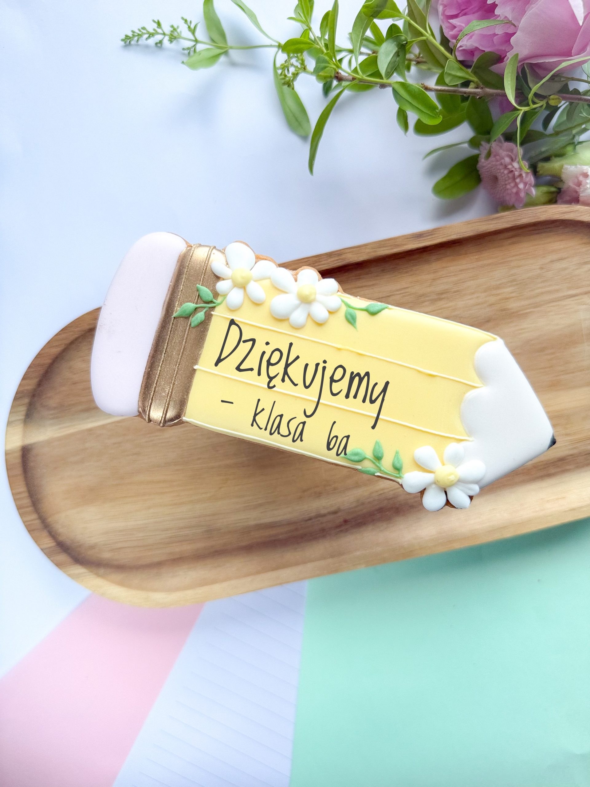 Ołówek XXL w ozdobnym pudełku - dowolny napis