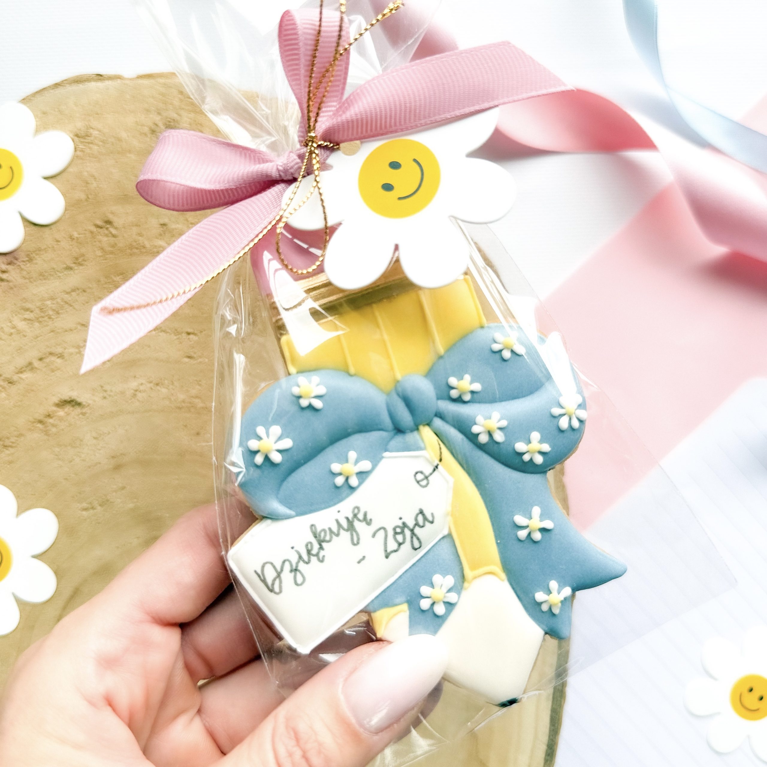 Ołówek XL z kokardą - dowolny napis - obrazek 2