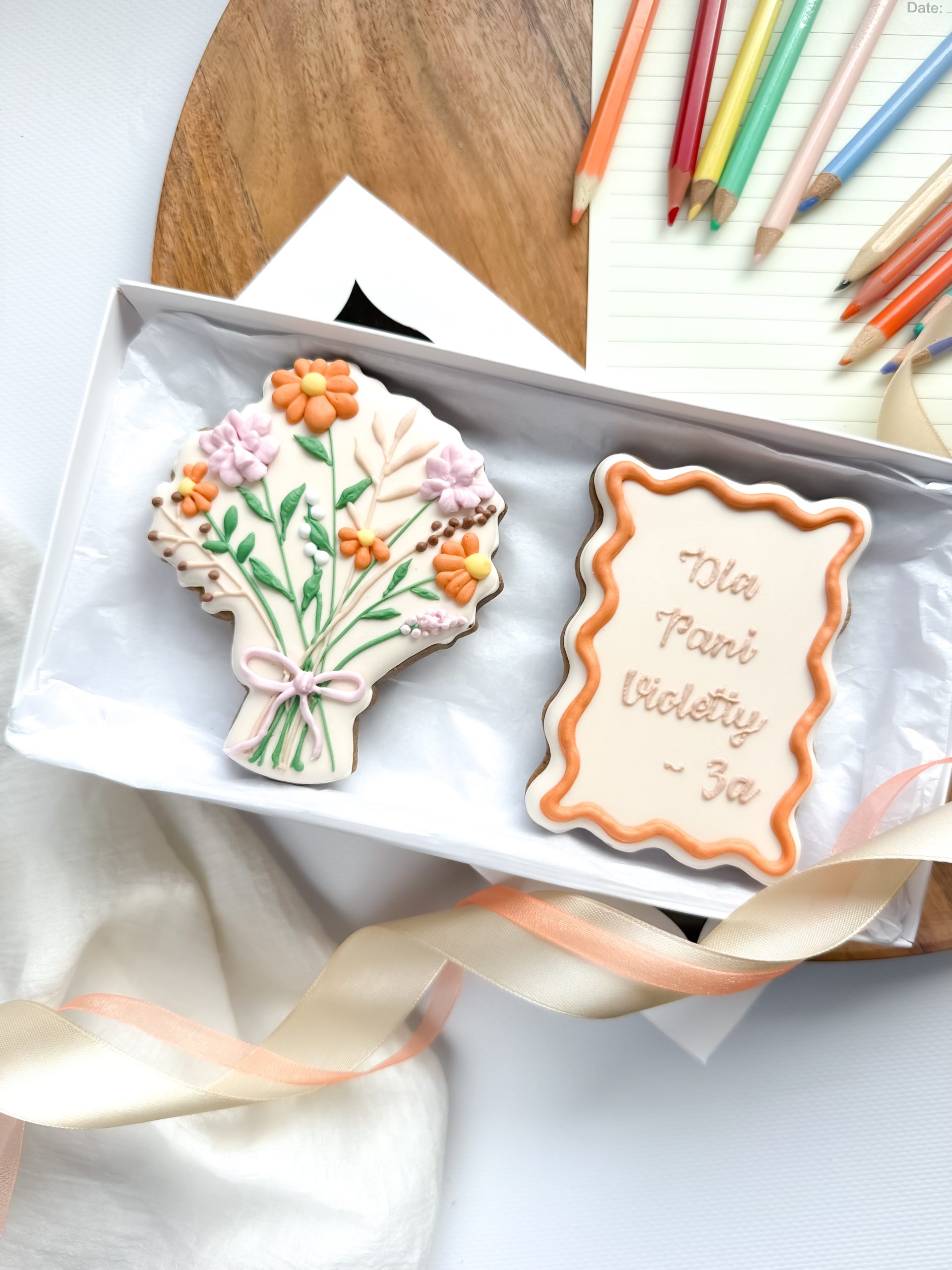 Bukiet z plakietką - zestaw