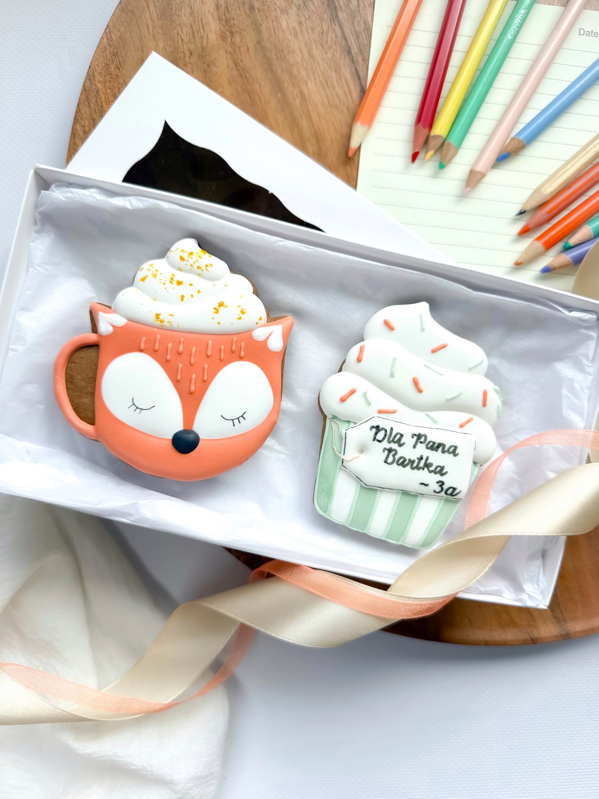 Kubek lisek z babeczką - zestaw