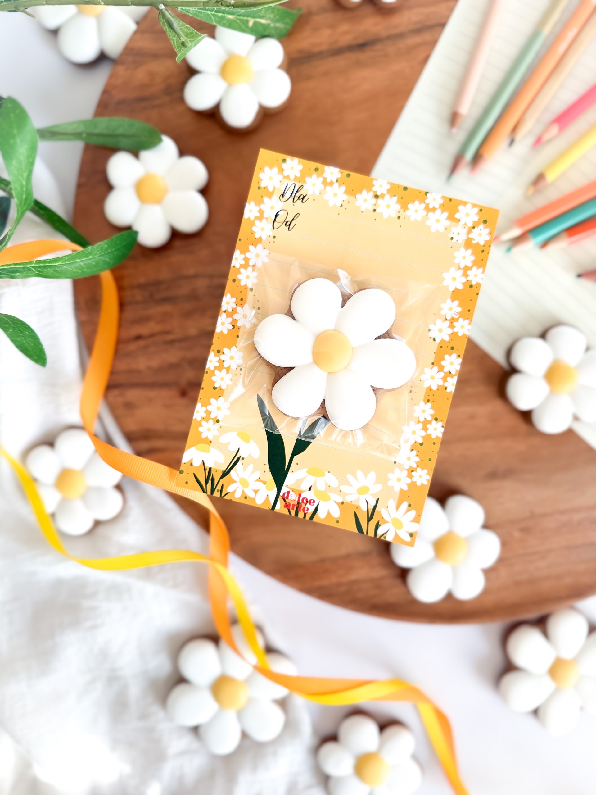 Kwiatuszek - kartka dla nauczyciela