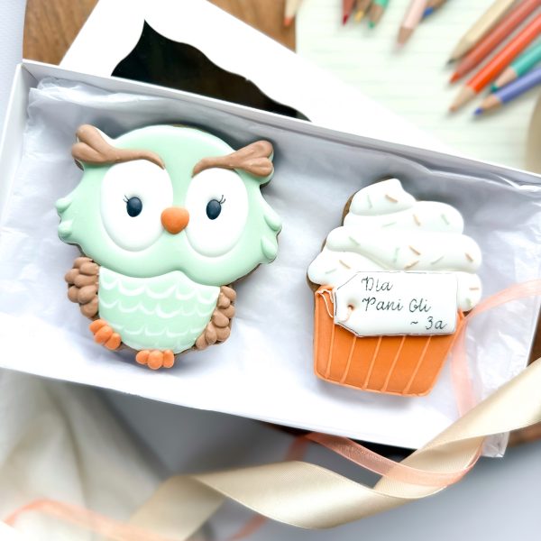 Sowa z babeczką - zestaw