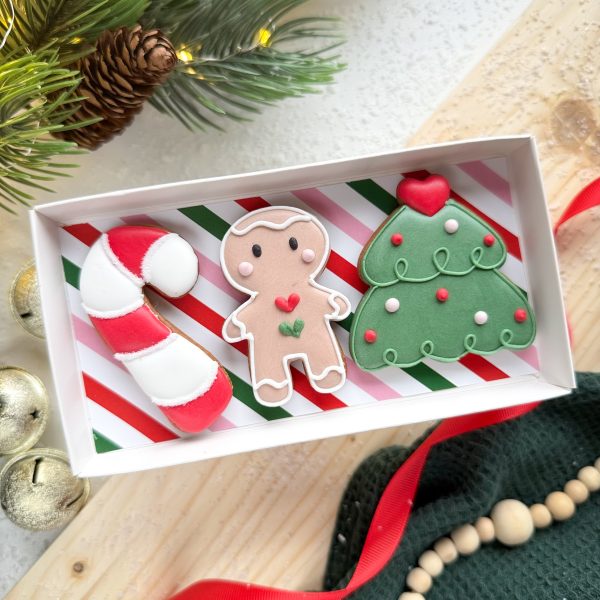 Ciastuś, choinka i laska cukrowa - zestaw mniejszy
