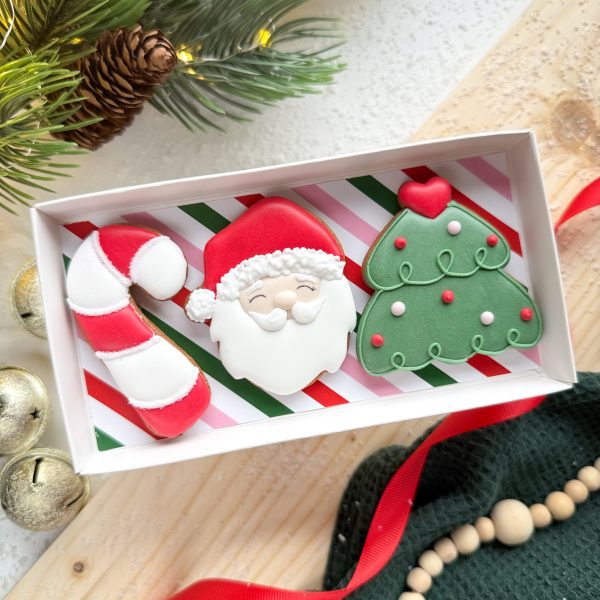 Mikołaj, choinka i laska cukrowa - zestaw mniejszy