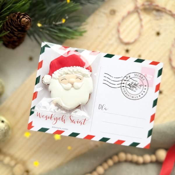 Pocztówka świąteczna - Mikołaj