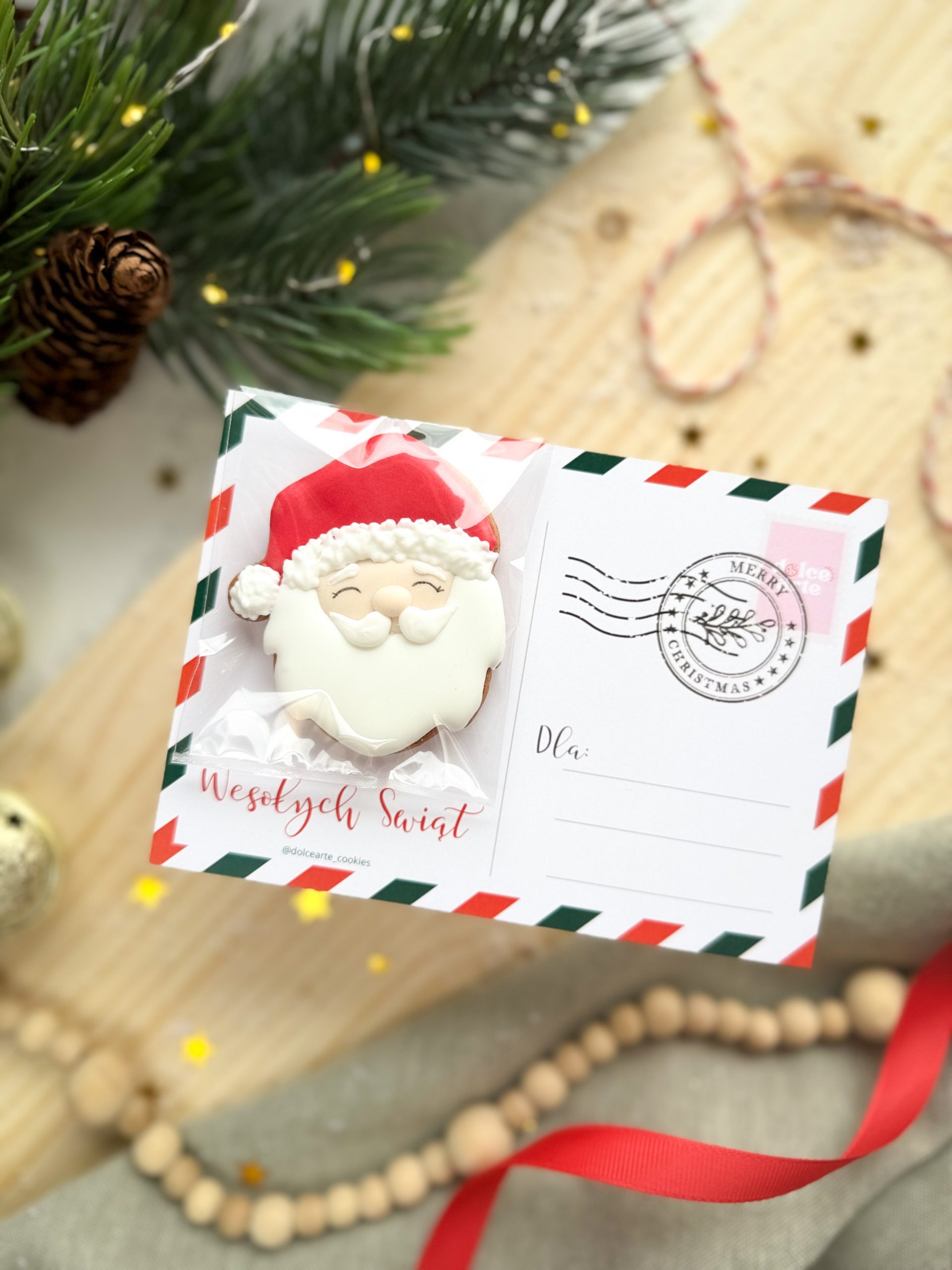 Pocztówka świąteczna - Mikołaj