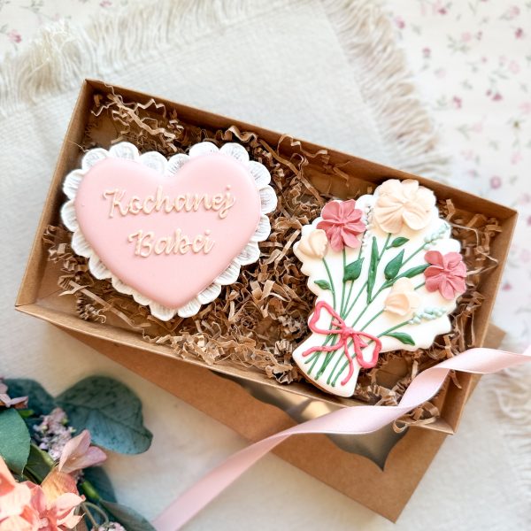 Bukiet z sercem dla Babci - zestaw