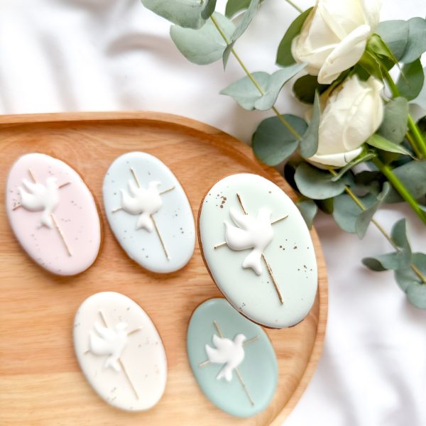 Plakietka z gołąbkiem (wybór koloru)