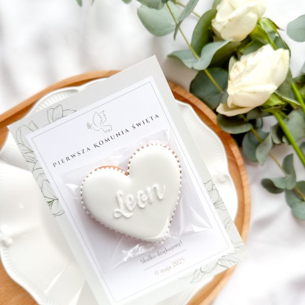 Podziękowanie personalizowane – serduszko z imieniem (wybór koloru)