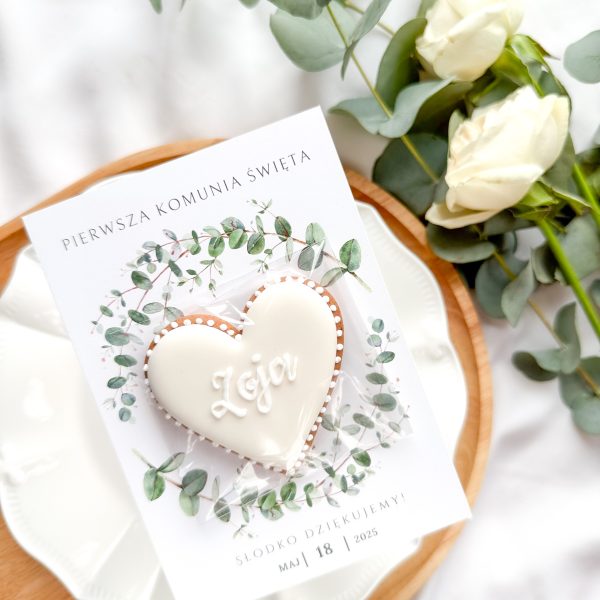 Podziękowanie personalizowane #2 – serduszko z imieniem (wybór koloru)