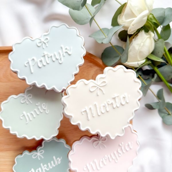 Serce falowane z imieniem (wybór koloru)