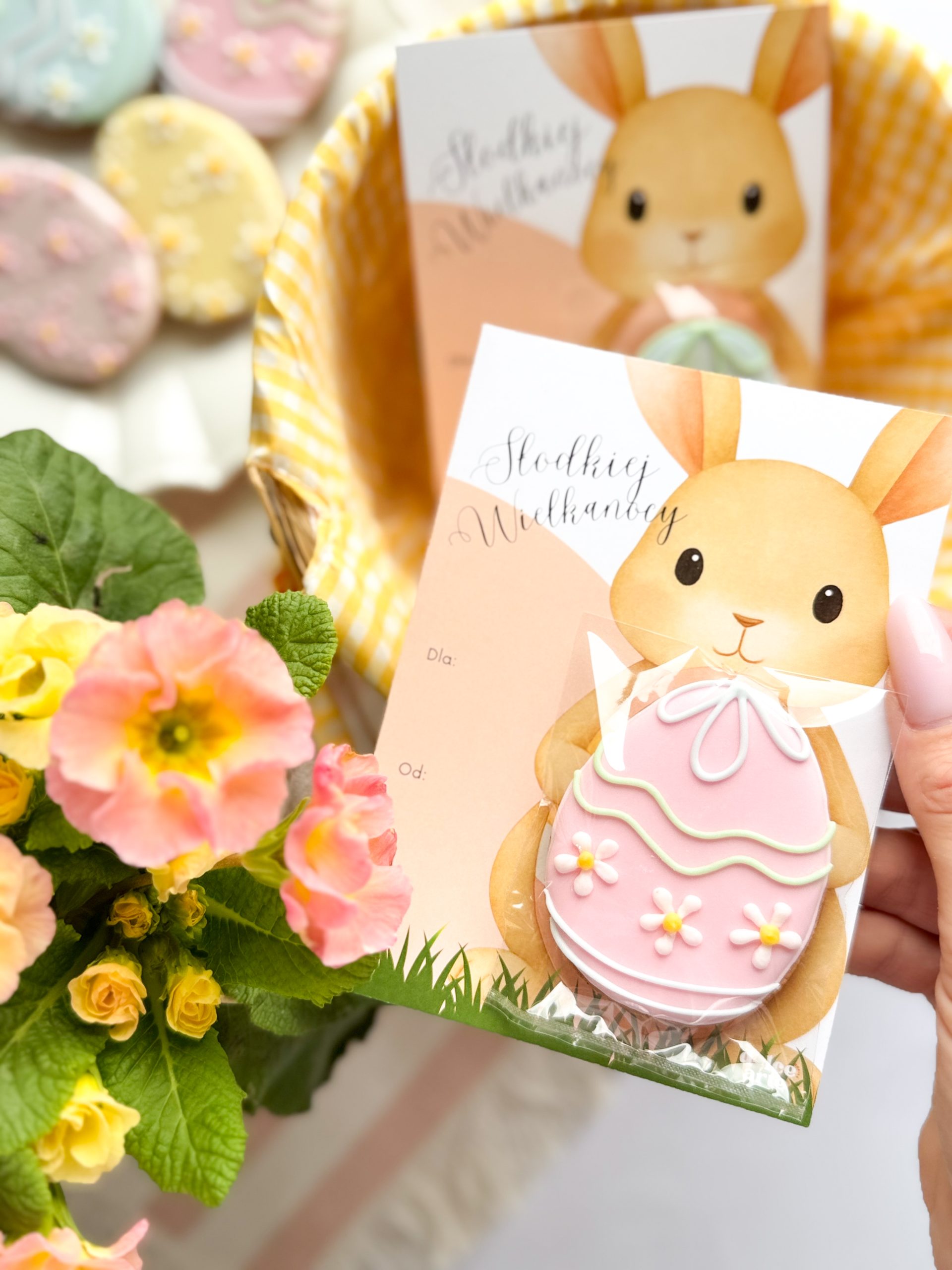 Pisanka kolorowa - kartka z zajączkiem - obrazek 2