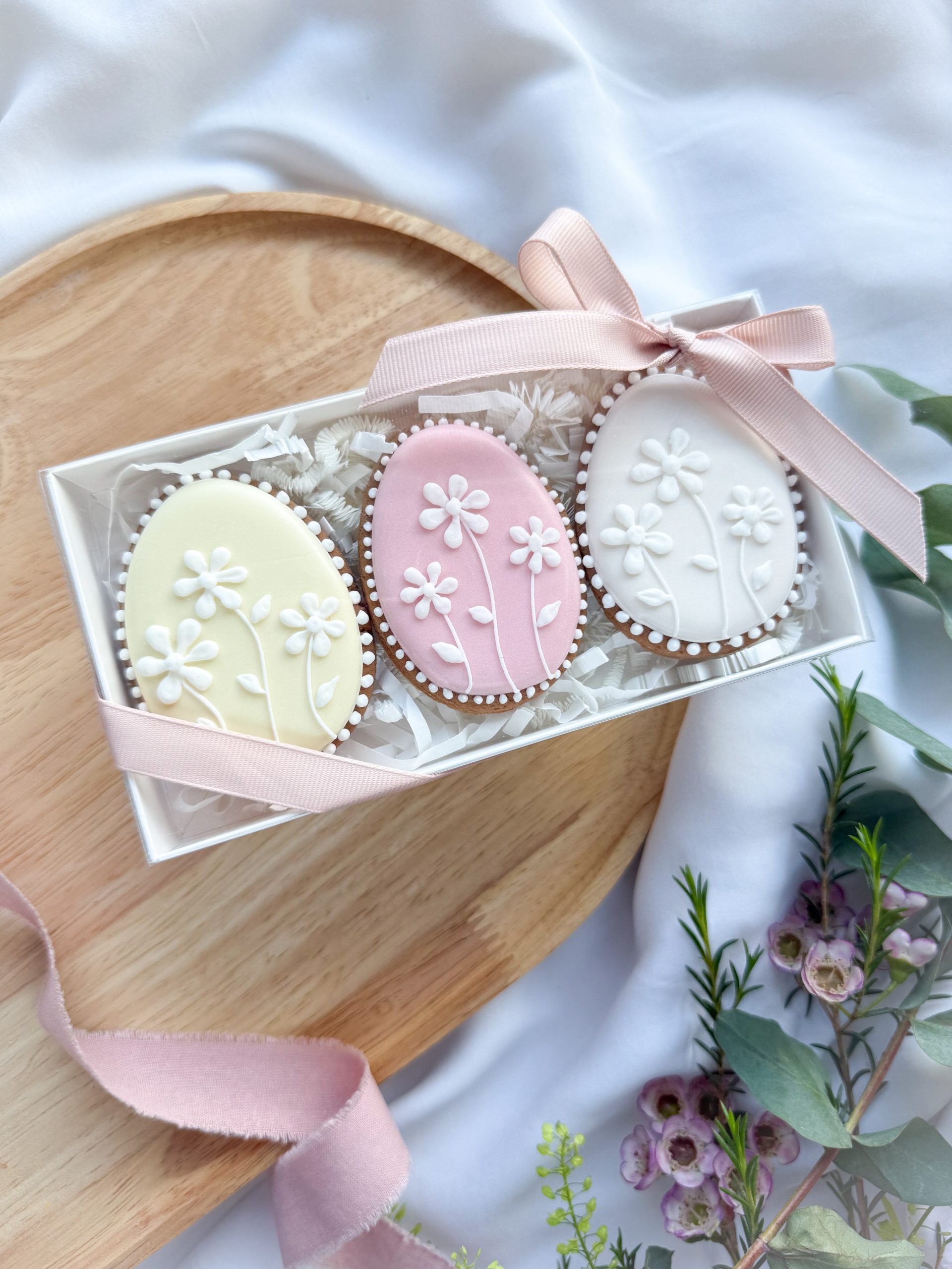 Pastelowe trzy pisanki mniejsze - zestaw